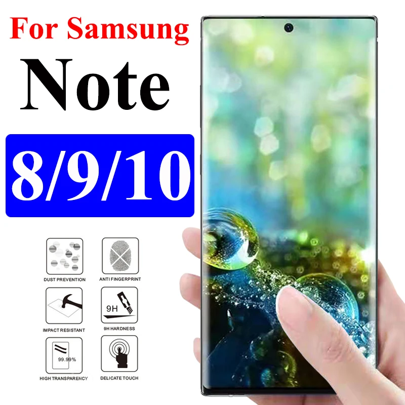Закаленное 3D стекло для Samsung Galaxy Note 9 8 10 Plus защитная пленка экрана Pro|Защитные