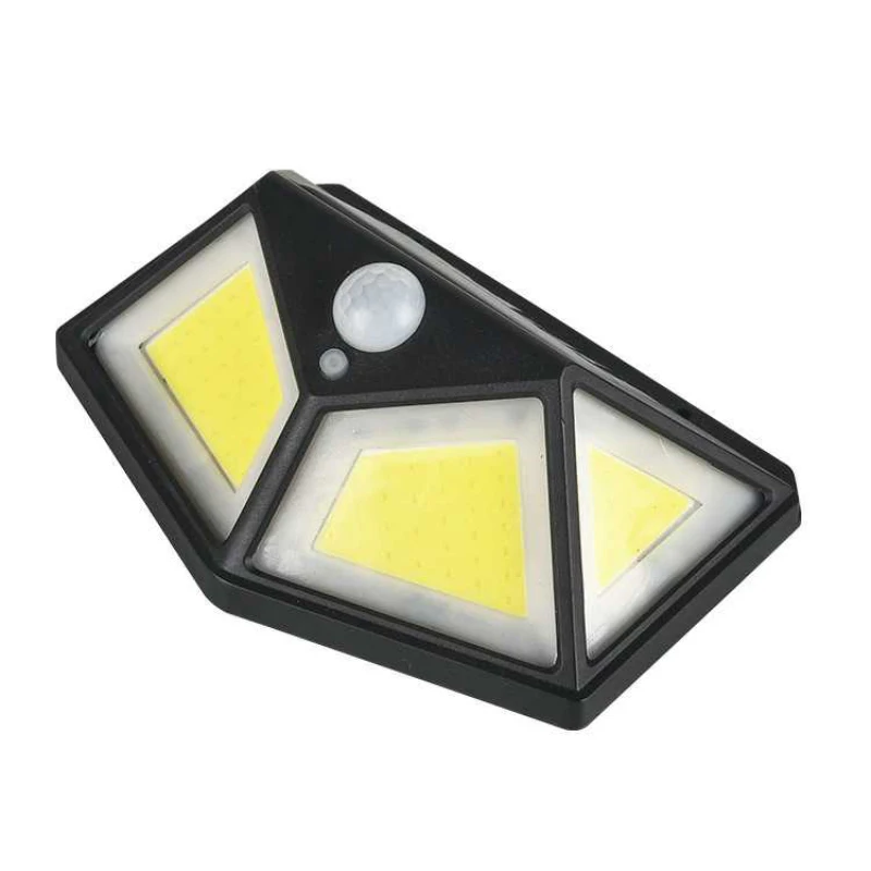 Solar Light 76/120 COB Solar Powered Light Body Induction Lamp Wall Light GardenStreet Spotlight Solar Lamp On All Sides Panel L solar wall lights outdoor