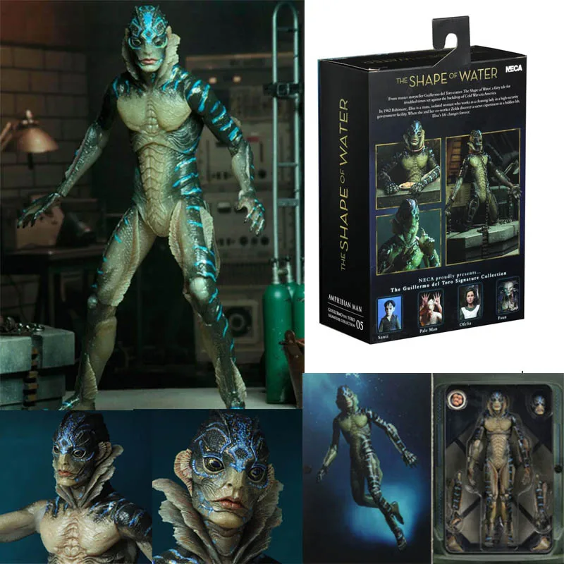 

7 Inch Original NECA The Shape of Water Amphibian Man Movable Action Figure PVC Collection Model Toy Gift