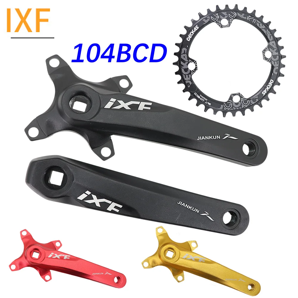 IXF MTB Кривошип квадратный велосипед 104bcd Deckas звезда 170 мм 175 hollowtech 30t 32 34 36 38 горный