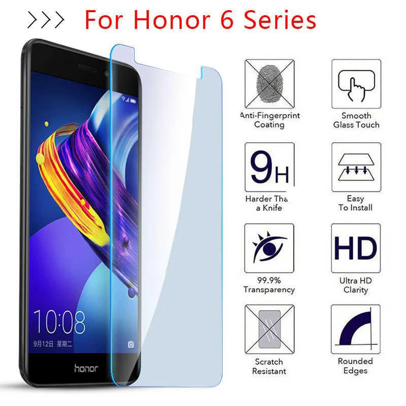 Для Huawei Honor 6a закаленное стекло на Honor 6 Plus 6C Pro Защитная пленка для экрана Hauwei Honor6A 6CPro 6 A C Glas