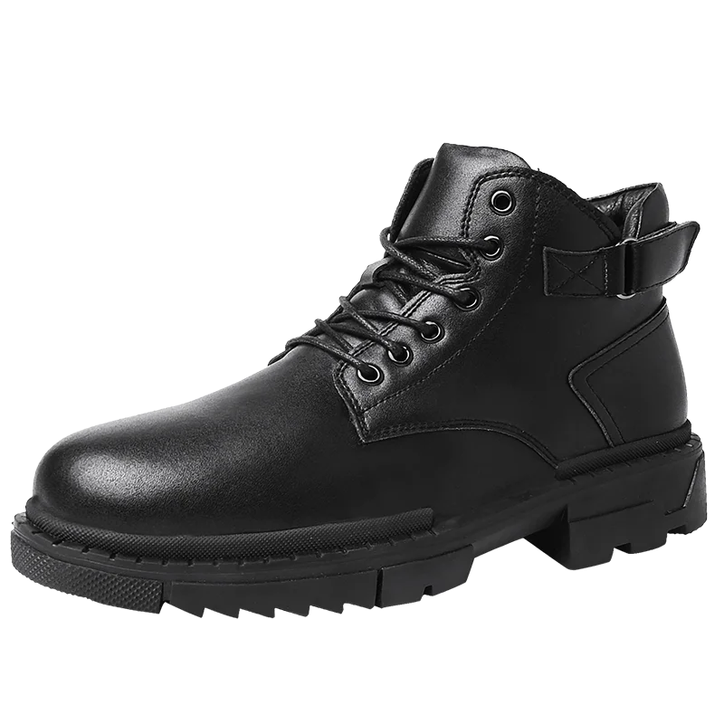 

Men Boots Anti-Skidding Leather Shoes Men Popular Comfy Spring Autumn Men Shoes Warm Winter Snow Boots Durable Outsole %6070