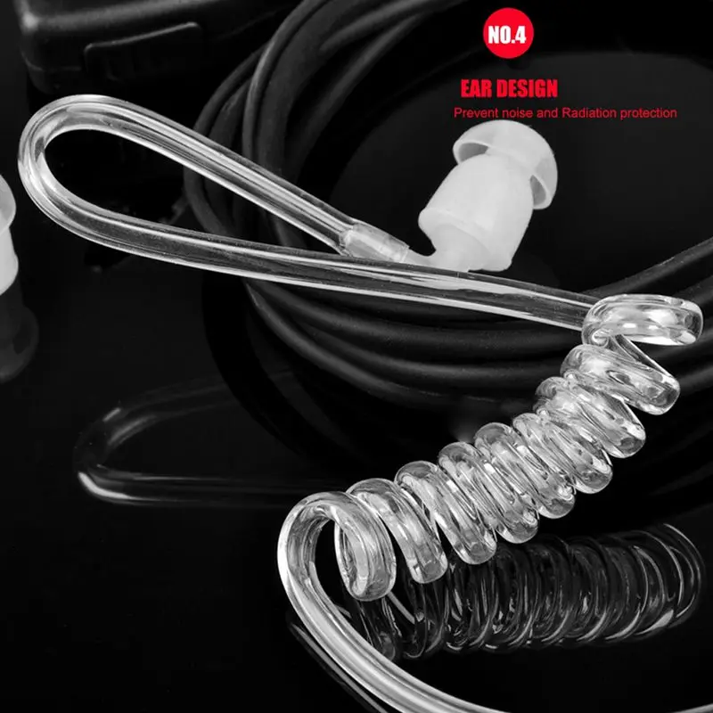 10PCS Accessories Air Acoustic Tube Headset Earpiece for Baofeng for Radio Walkie Talkie Headset for 888S UV 5R UV 82