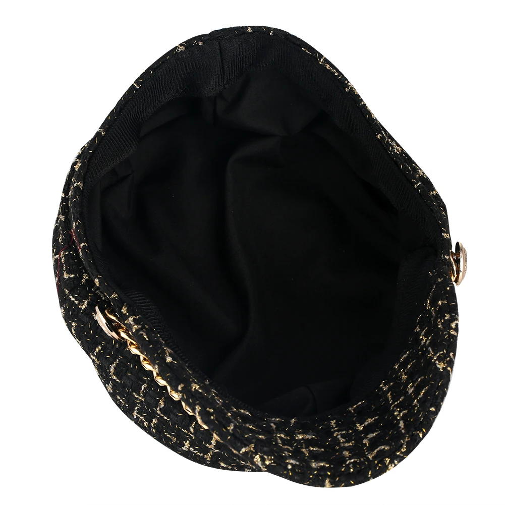 Черная Парусная шляпа для мужчин и женщин для отдыха плоская темно-синяя кепка s с металлическим поясом Мягкая Зимняя кепка-бейсболка милитари твид