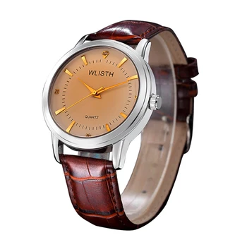 

Lovers watch women hot style waterproof between the gold watch fashion wrist watch gold shell on the table male students watches