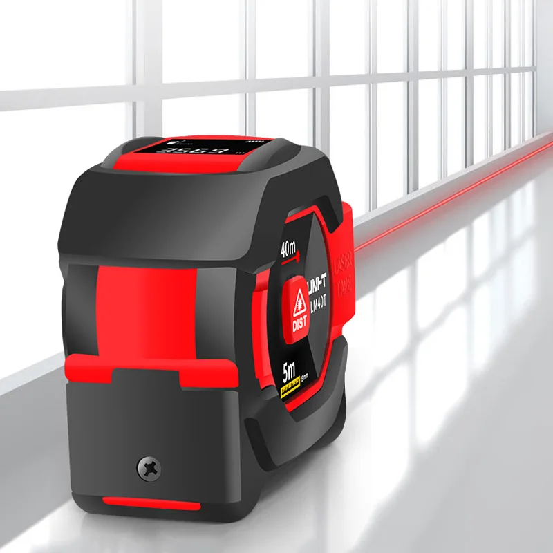 UNI-T Laser Measuring Tape Measure 40M Digital Distance Meter Rangefinder Retractable 5m Laser Ruler Trena a laser Professional