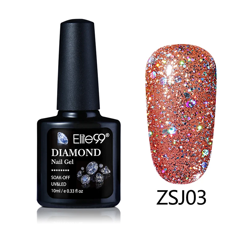 ZSJ03 Elite99 термальный ультратонкий блеск 3 цвета личная гигиена меняющийся цвет Снежинка температурный гель для изменения цвета ногтей - Цвет: ZSJ03