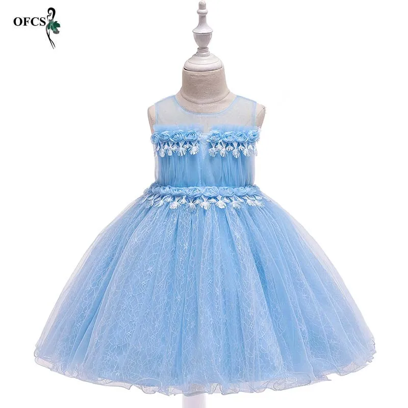 Кружевное плиссированное платье с цветочным рисунком для девочек детское вечернее платье детские торжественные костюмы, свадебное платье для маленьких девочек от 4 до 12 лет