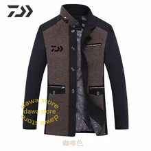 Мужская куртка для рыбалки Daiwa, Осень-зима, пэчворк, много карманов, одежда для рыбалки, повседневная куртка, Мужское пальто на пуговицах, куртка