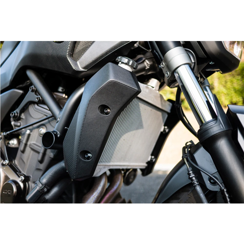 SMOK для Yamaha MT07 MT 07 MT-07 FZ07 FZ-07 2013- мотоциклетная решетка радиатора из углеродного волокна Боковая Защитная крышка