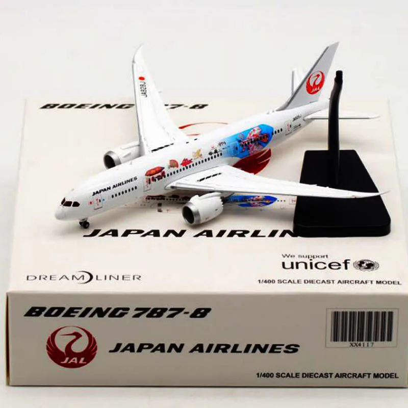1:400 масштаб моделирование B787 модель JAL самолет Япония авиалиний сплав самолет W база колеса литья под давлением пластиковый самолет игрушка подарок дисплей