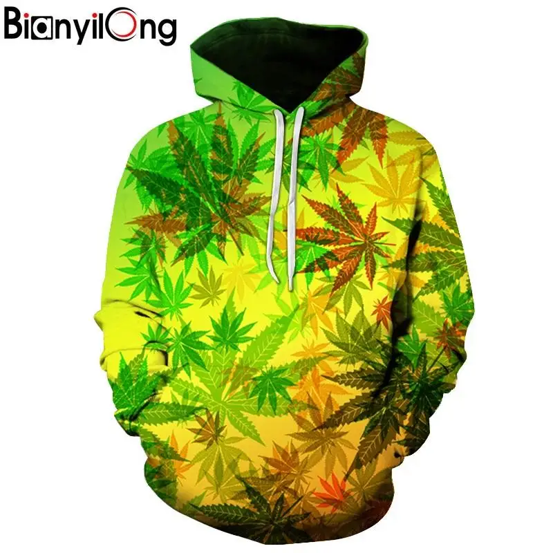 BIANYILONG новые модные мужские/женские 3d толстовки с капюшоном принтом деревья
