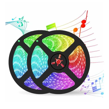 

led strip lights for room 12v neon rgb luces de colores 5050 decoracion bedroom quarto casal music sync 32ft waterproof led