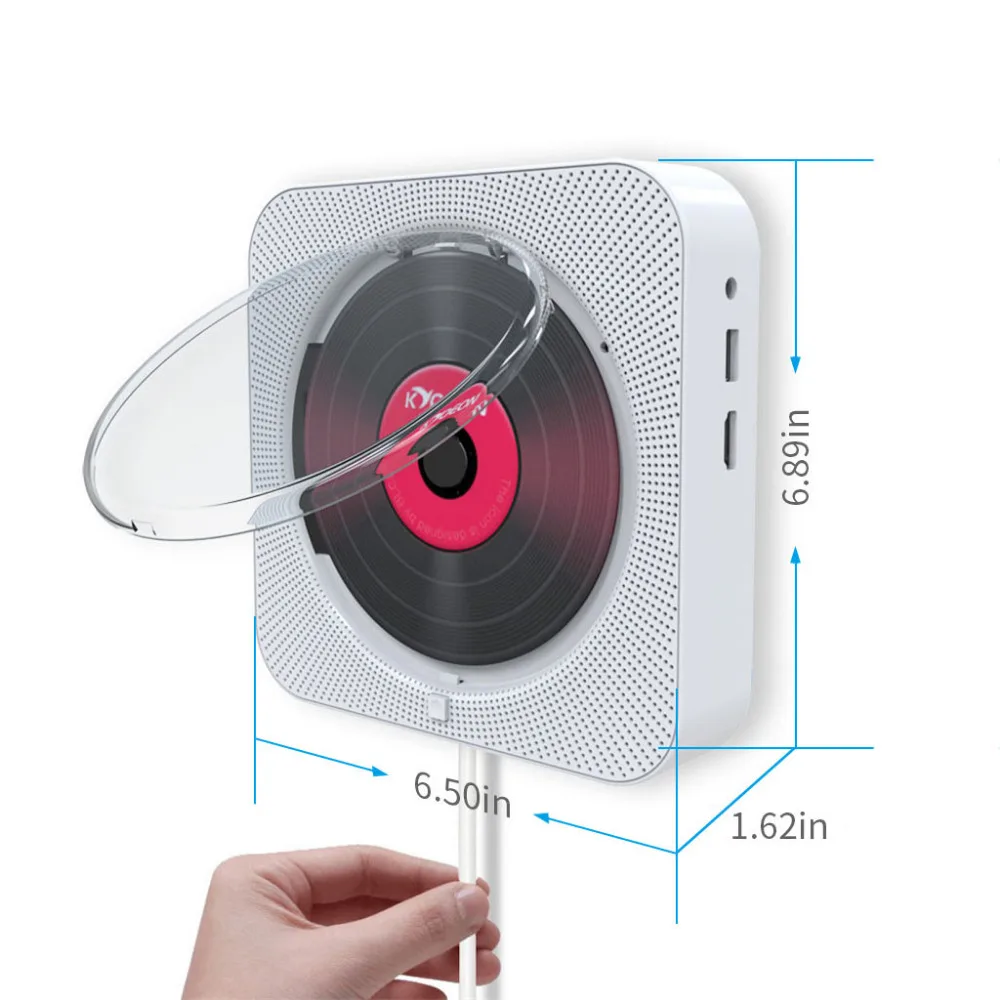 Портативный CD/DVD с Bluetooth плеером настенный CD DVD плеер HDMI Встроенный HiFi колонки с дистанционным поддержкой FM AV 40AUG9