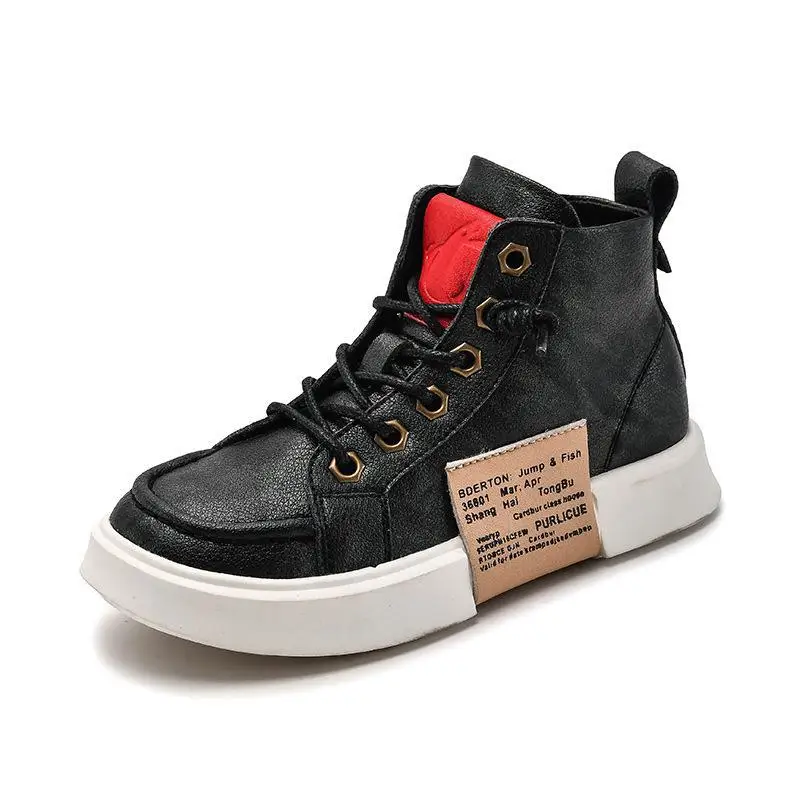 

2019 Winter Children Shoes Ankle Boots Boys Fashion Boots For Kids Genuine Leather Waterproof Martin Boots Girls Snow Sneakers