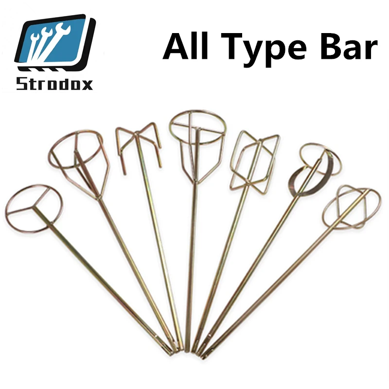 

All type Bar Stir Rod Electric Hammer Cement Putty Paint Coating Agitator Drill Threaded Head Stirring Ash Spiral Mixing Tools