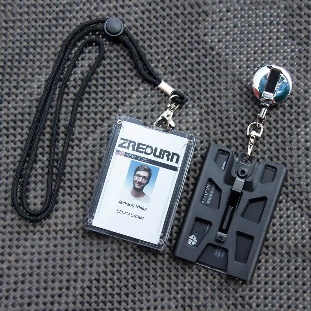Zayex Badge Holder Wallet Durable Id Card Holder With Lanyard Clip For Offices School Driver Licence Holds 1 4 Cards Badge Holder Accessories Aliexpress