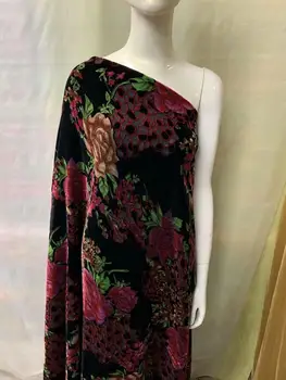 

(5yards/lot ) 2020 New High quality Multicolors Velvet African tulle lace French net lace fabric for party dress Wise choice