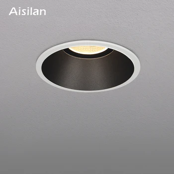 

Aisilan LED Recessed spotlight Narrow Border lamp home spotlight 7.5 open hole downlight minimalist living room CRI 93