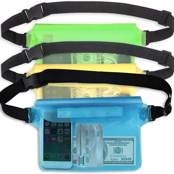 

PVC Waterproof Waist Bag Beach Swimming Shoulder Pack Touch Screen Mobile Phone Pouch Case Cover for Diving Outdoor Sports