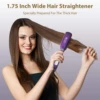 KIPOZI Professional Hair Straightener Titanium Flat Iron with Digital LCD Display Dual Voltage Instant Heating Curling Iron 6
