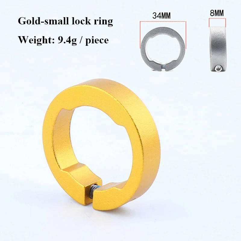 2pcs GOLD 8MM 2 шт. Велосипедное кольцо для захвата 8/12 мм Алюминий сплав конечный замок кольца MTB Горный Руль для шоссейного велосипеда, руль для велосипеда Запчасти Велосипеды аксессуары - Цвет: 2pcs GOLD 8MM