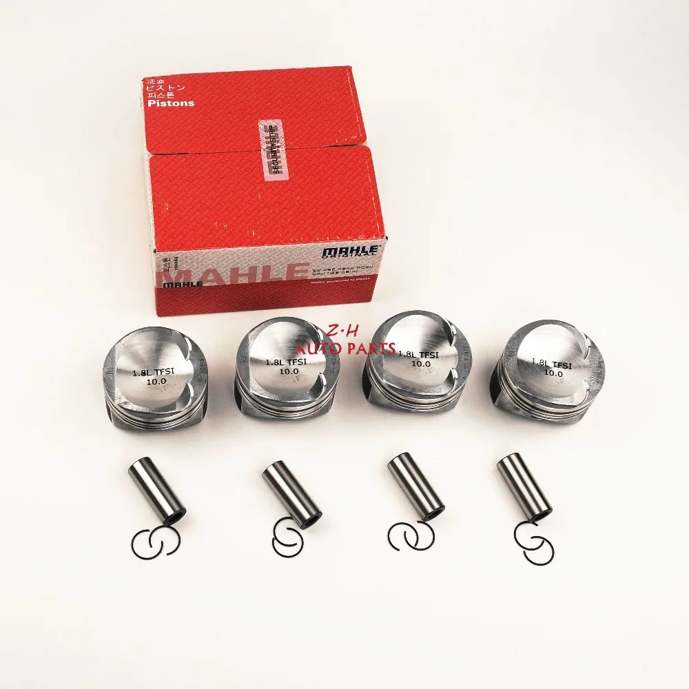 

New 4x Pistons 82.5mm Pin 21mm 06H107065BS For VW Passat B6 Passat CC Golf MK6 Audi A3 A4 A5 TT Skoda Seat EA888 1.8TSI