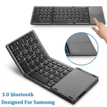 

Mini Foldable Touch Bluetooth Keyboard Portable Wireless Bluetooth Keyboard with Touchpad for Samsung/Windows/iOS/Android