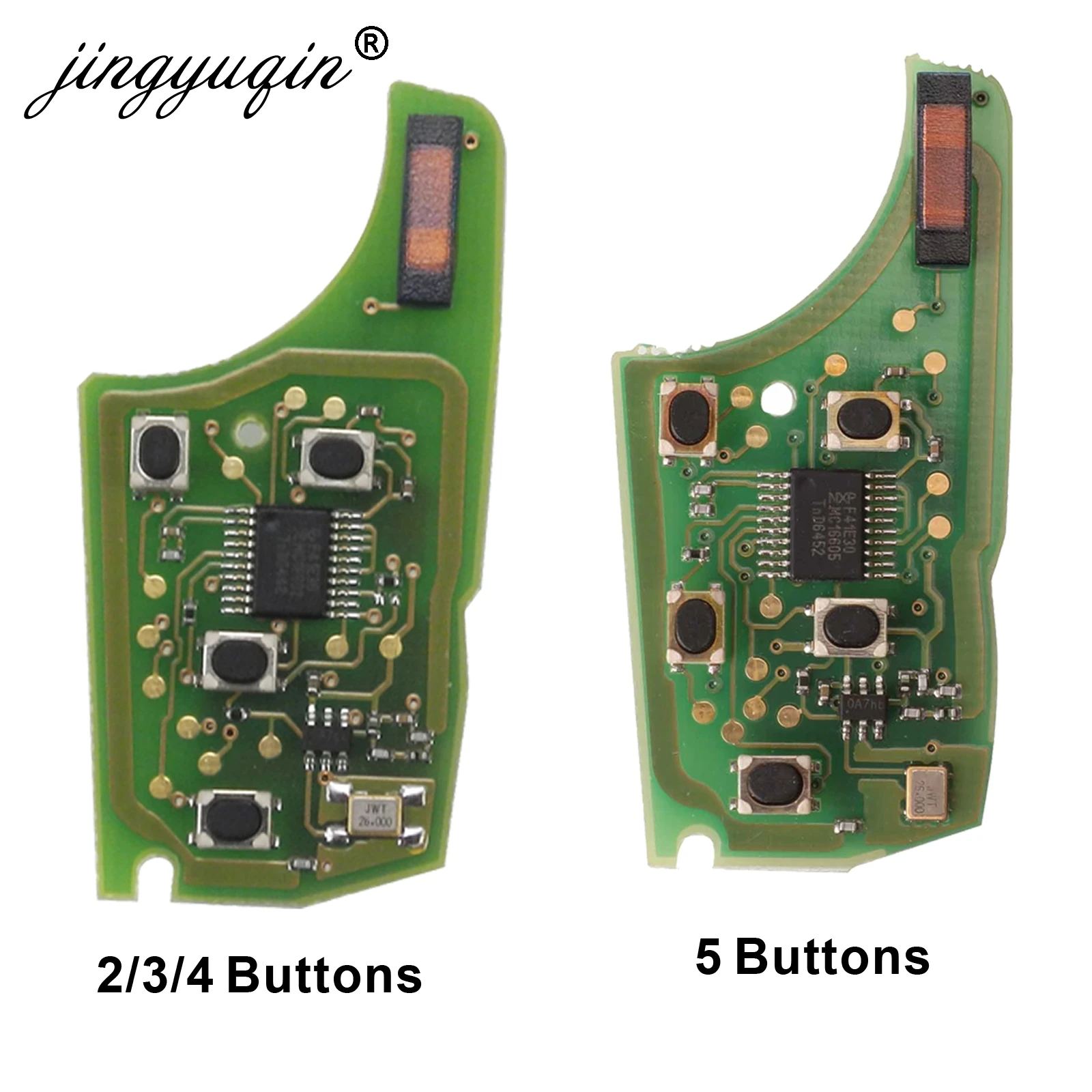 

Car Control Remote Key Electronic Circuit Board for Chevrolet 2/3/4 Buttons 315/433MHz