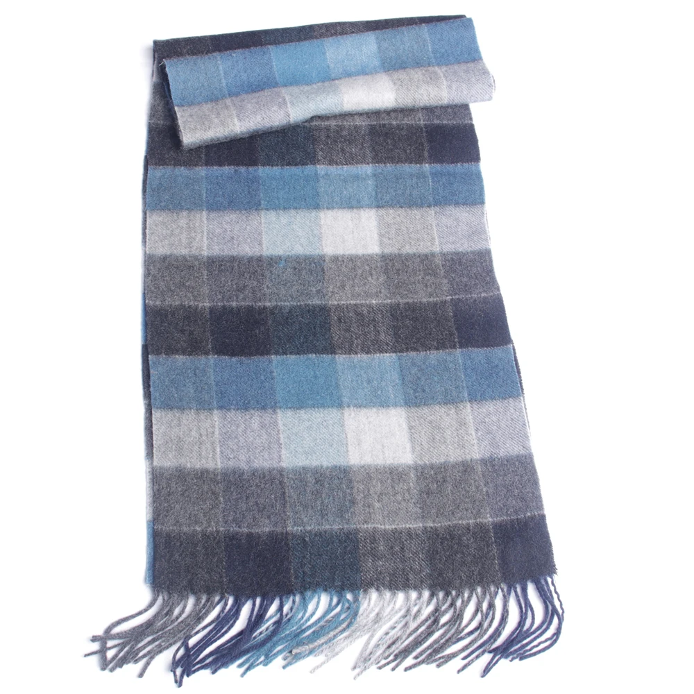 Plaid En Laine 2021 Highly Selected 100% Wool Grey Plaid Scarves,Warm Winter Man Scarf Pattern Comfortable Wool Men Scarves black scarf mens