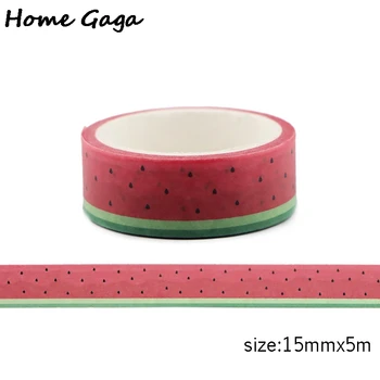

10pcs/lot Homegaga Watermelon fruit Adhesive Washi tape stationery stickers scrapbooking pasters DIY masking declas gift D2343