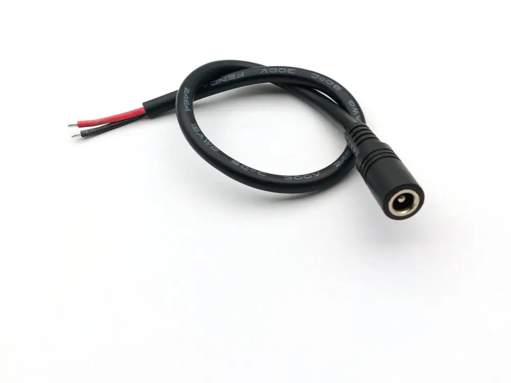 8 шт. 2 1 мм x 5 гнездовой разъем питания постоянного тока 18AWG кабель 27