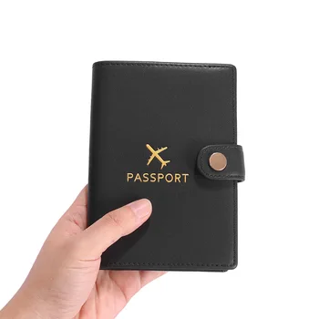 

Unisex Split Leather Passport Holder Travelling Wallet Multifunction Women And Men Card Holders Air Boarding Card Holders Wallet