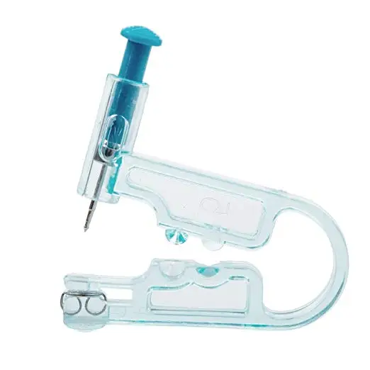2pcs Disposable Ear Piercing Gun Safety Ear Piercing Gun Unit Tool With Ear Stud Asepsia Pierce Kit