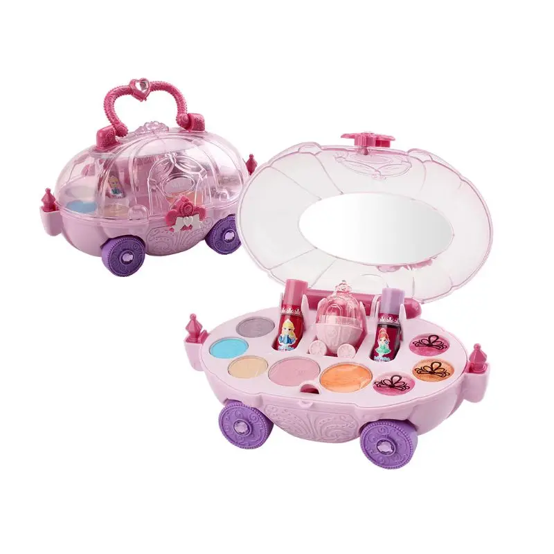 Девочка принцесса Макияж игрушка коробка для детей Красота девушки путешествия чехол на день рождения K92D