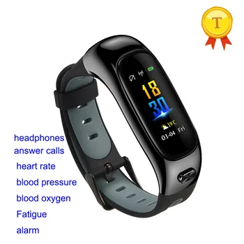 

swimming answer call phone smart band earphone two in one smart bracelet Bluetooth call watch smart wristband sports waterproof