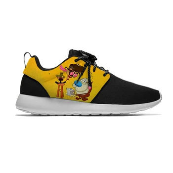 

Stimpy and Ren Hot Funny Cartoon Sport Running Shoes Cool Fashion Breathable Lightweight Sneakers Gift For boys girls Children