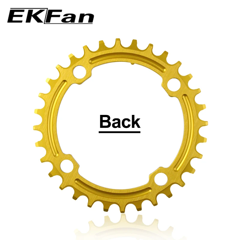 EKFan 104BCD круглая шатунная пластина 30T 32T 34T 36T 38T для велосипедных колес фиолетовая и