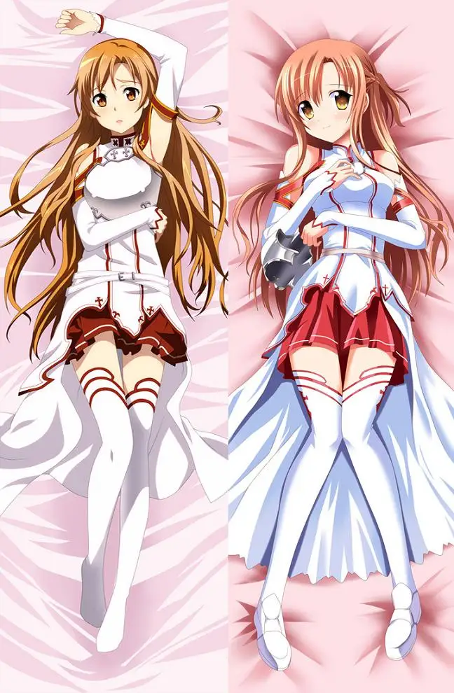 Sword Art Online Аниме Подушка Асуна чехол обнимающая подушка для тела Чехол Otaku