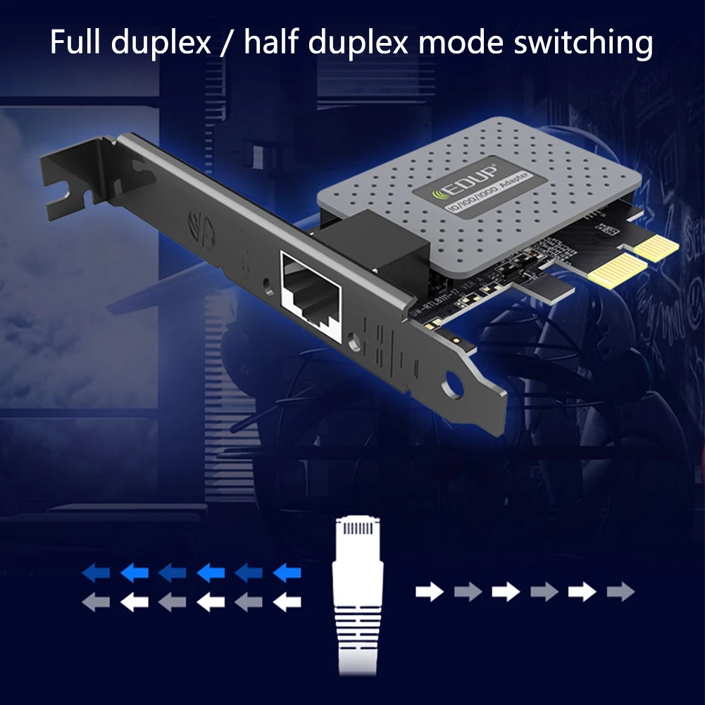 Сетевая карта PCI-E практичный гигабитный Ethernet 10 100 1000 Мбит/с RJ45 прочный Экспресс высокоскоростной Lan адаптер самоадаптирующийся