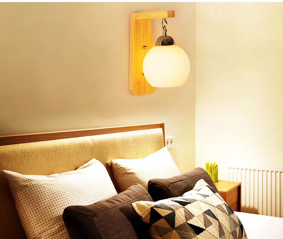 White Indoor LED Wall Lamp Nordic Modern E27 Bulbs Up Down Wall Lights Indoor lighting Foyer Dining Room Bathroom (18)