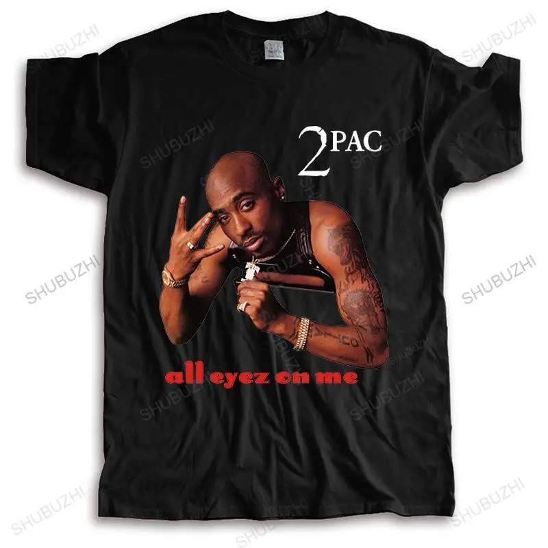 Mens luxury cotton T shirt short sleeve high quality tees Vintage 2Pac All Eyez On Me men's fashion tee-shirt unisex t-shirts | Мужская