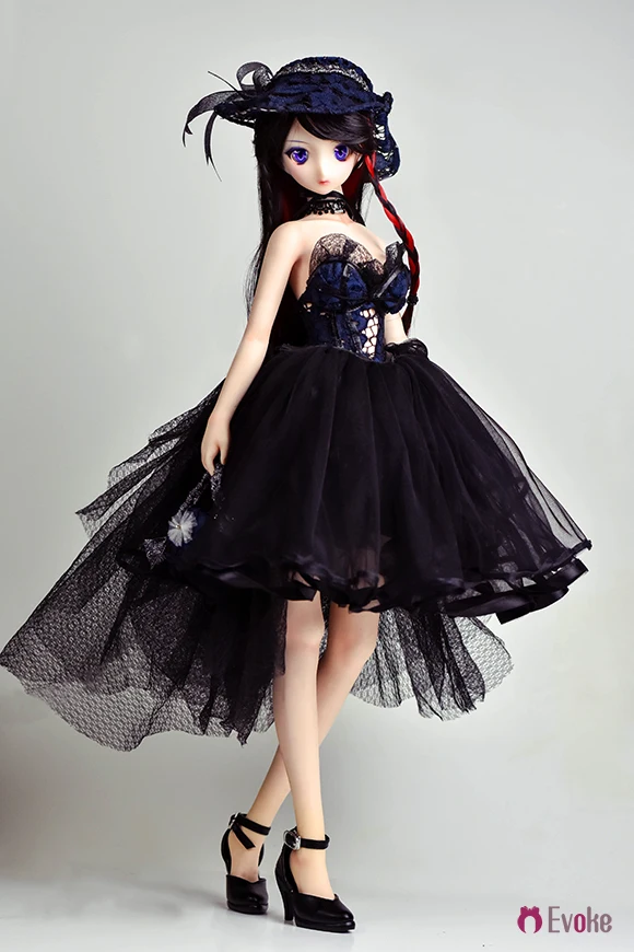 EvokeDoll 1/3 черное готическое платье CLF-324 для куклы Фигурка DIY