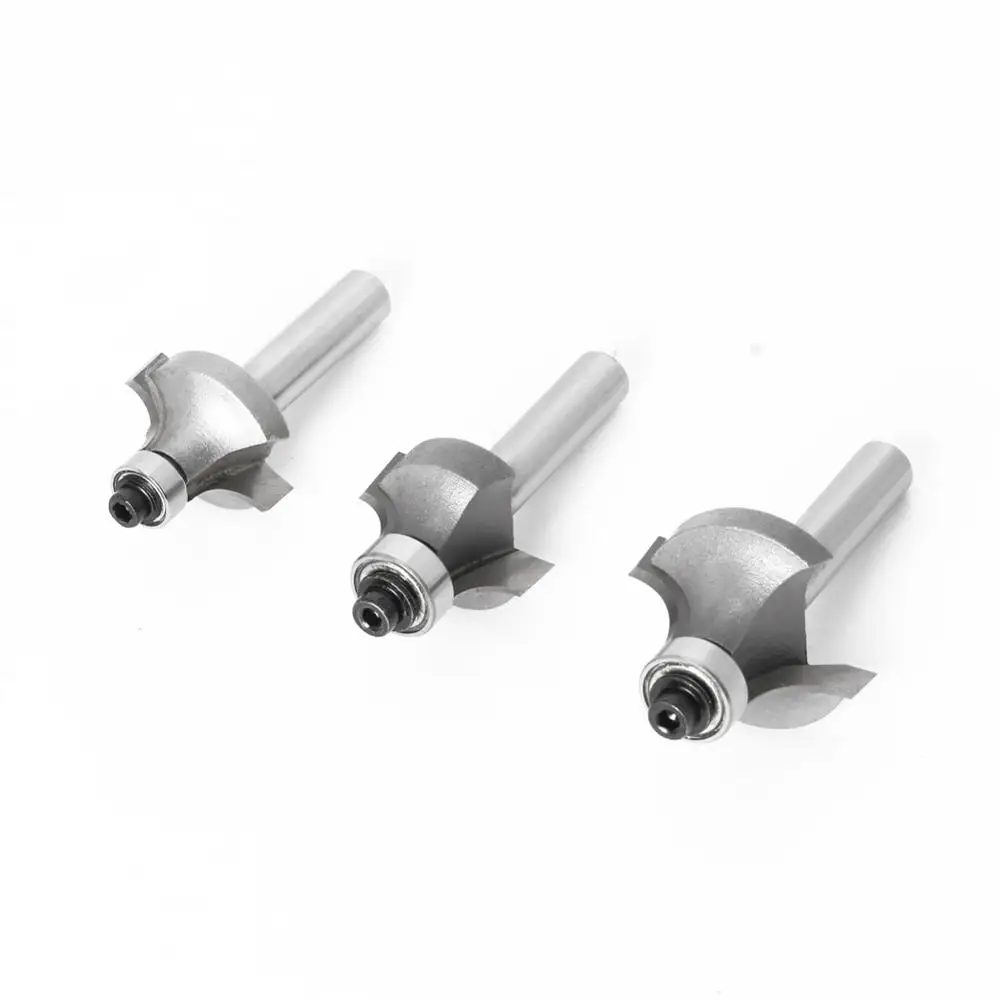 Set 6 Frese Rotonde Per Legno - Gambo 8mm, Raggi 3.17-11.1mm, In Carburo Di Tungsteno - Foto 7