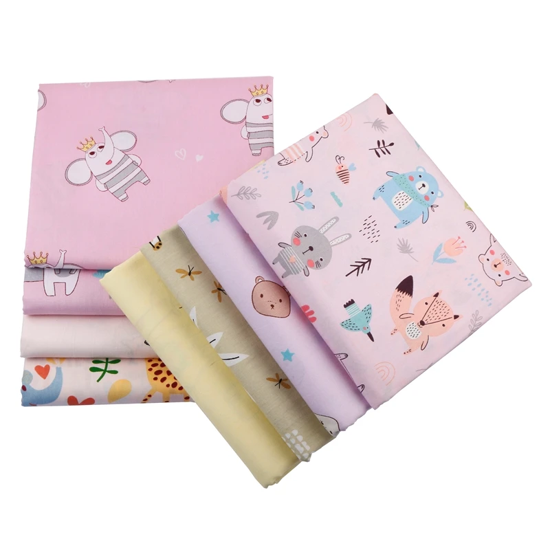 

Cute Cartoon Cotton Printed Twill Fabric Patchwork Tissue Cloth For DIY Baby&Child's Toy Handicraft Sewing&Quilting Material