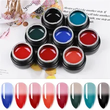 Manucure tricolore changements de température s'allonge rapidement Gel vernis à ongles vernis hybride Gel pour manucure UV lampe à LED Art des ongles(China)