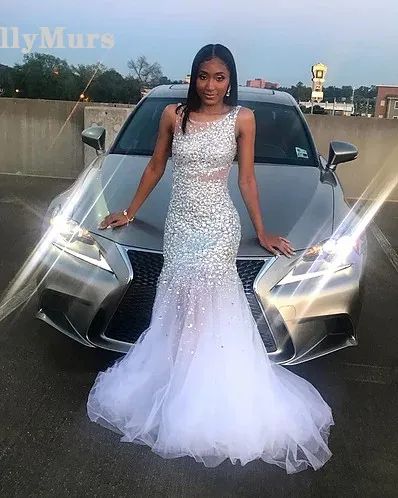 

Sequin African Girl Graduation Elegant Long Prom Dresses 2019 Prom Dresses Mermaid