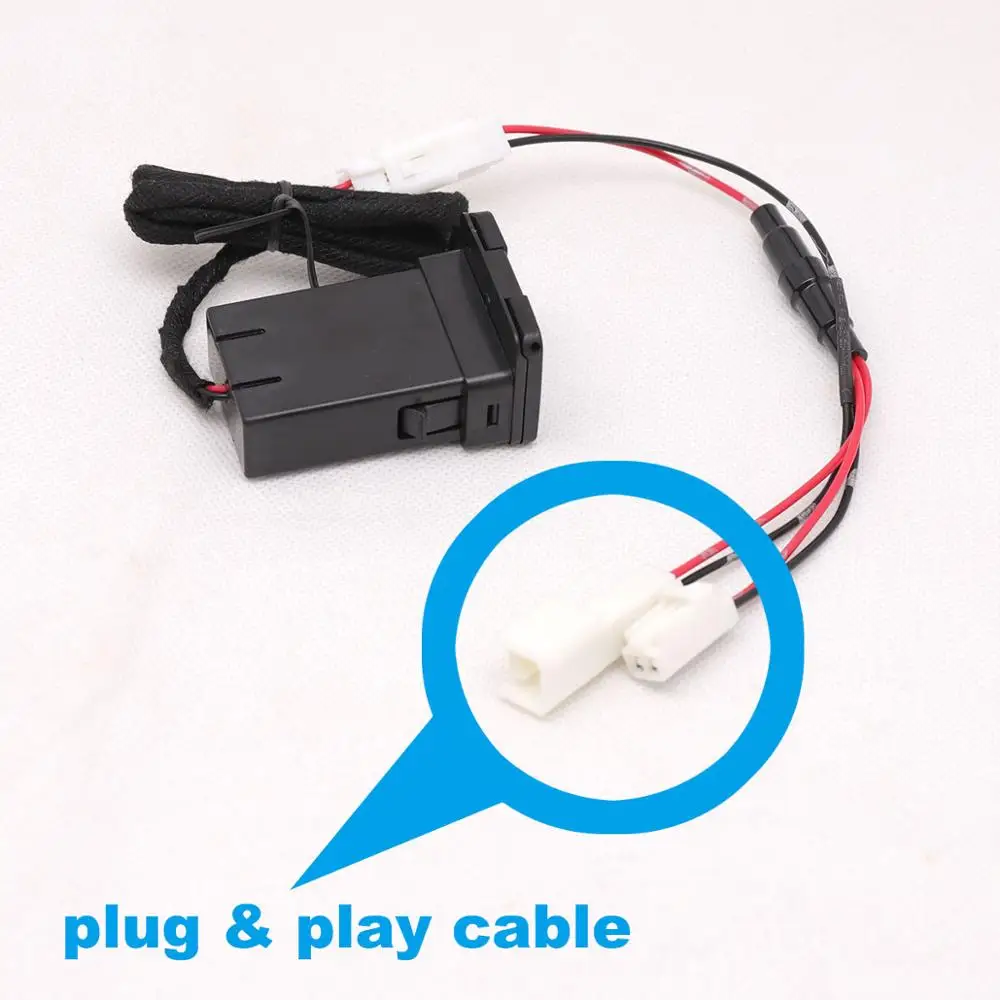 QC3.0 Quickcharge автомобильное заднее зарядное устройство для сидения двойной USB телефон прокладка Адаптер Plug& Play кабель для- Toyota Alphard Vellfire 30 35