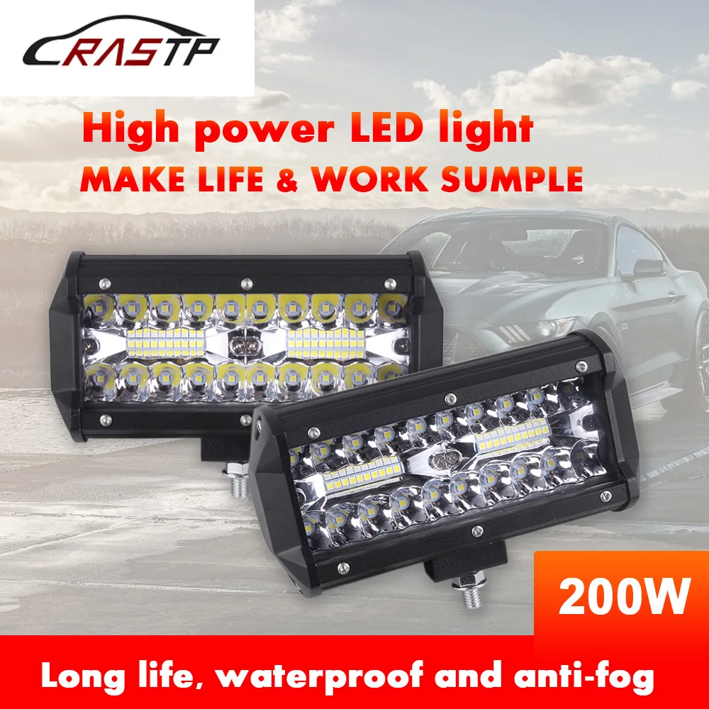 

RASTP-More Than 50000Hour LED Light Bar 3 Rows Work Light For Work Driving Offroad Boat Car Tractor Truck 4x4 SUV 12V 24V CL001