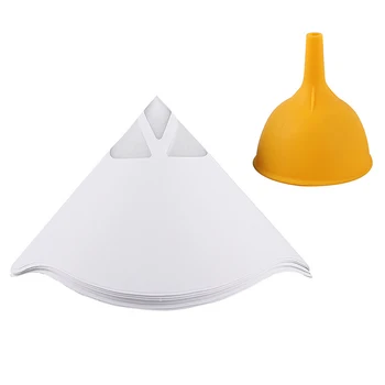 

Light Curing 3D Printer Accessories DLP SLA Photosensitive Resin Paper Funnel x101PCS+Silicone Funnel Kit